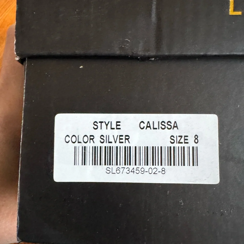 Calissa‎ Silver Bow Flatform Sneakers